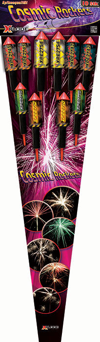 Jetzt Cosmic Rockets 10-teiliges Feuerwerk-Raketensortiment ab 13.99€ bestellen