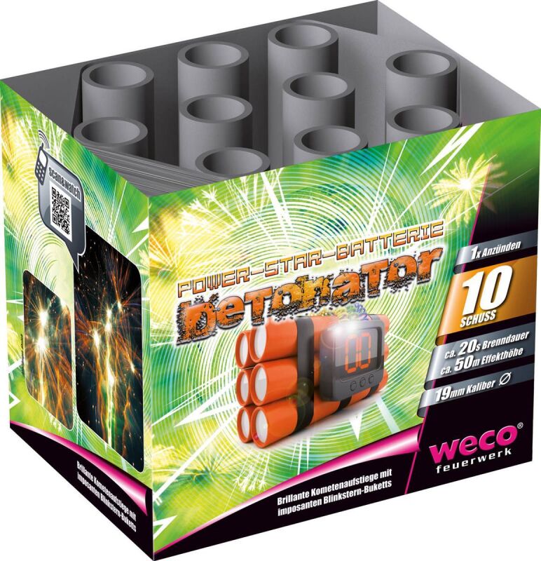 Jetzt Detonator (Decathlon) 10-Schuss-Feuerwerk-Batterie ab 9.34€ bestellen