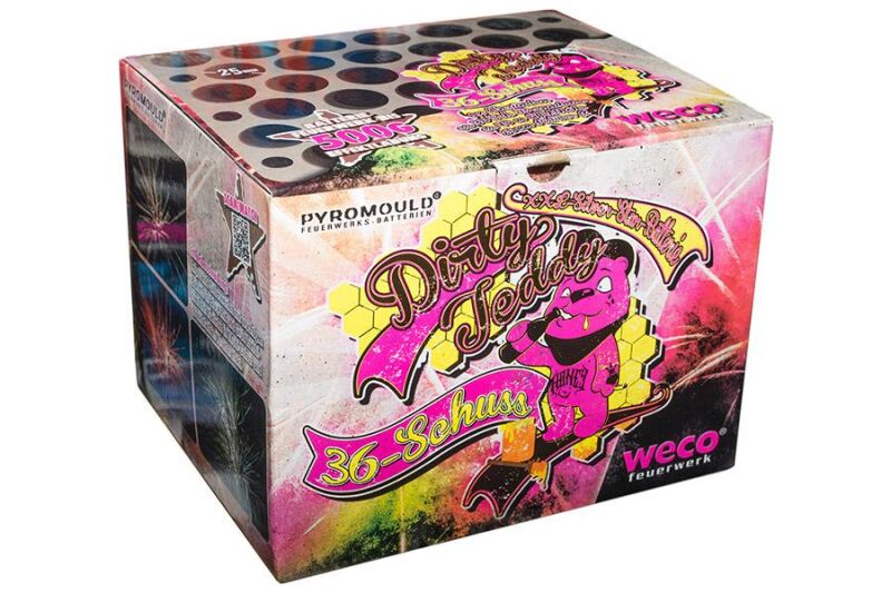 Jetzt Dirty Teddy 36-Schuss-Feuerwerkbatterie ab 24.99€ bestellen