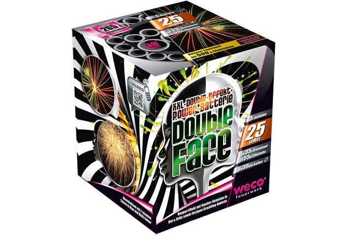 Jetzt Double Face 25-Schuss-Feuerwerk-Batterie ab 23.99€ bestellen