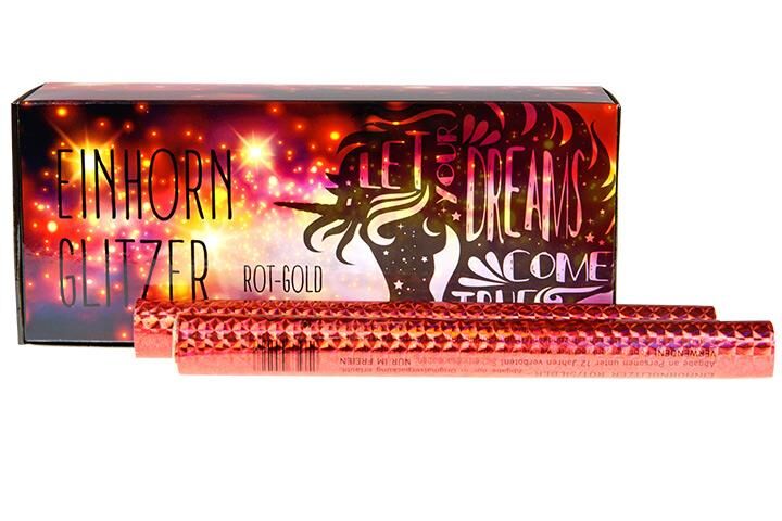 Jetzt Einhornglitzer Rot/Gold 45s ab 13.99€ bestellen