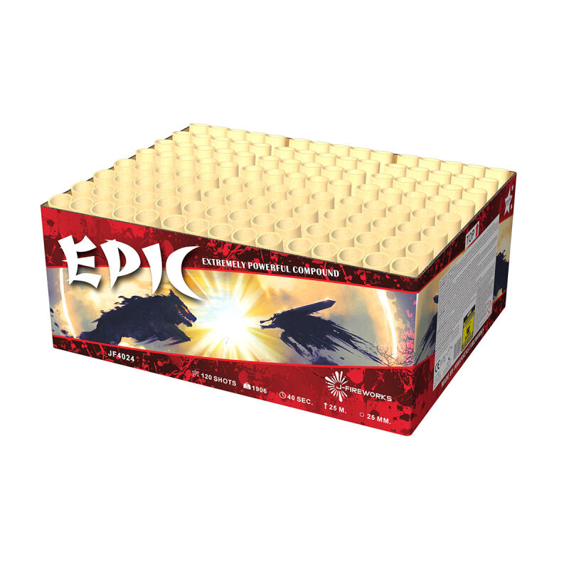 Jetzt Epic 120-Schuss-Feuerwerkverbund ab 127.49€ bestellen
