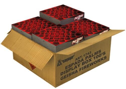 Jetzt Espada Palms Display Box 100-Schuss-Feuerwerkverbund (Stahlkäfig) ab 99.99€ bestellen