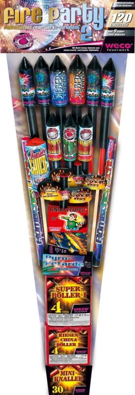 Jetzt Fire-Party II - 120-teiliges Familien-Sortiment ab 13.99€ bestellen