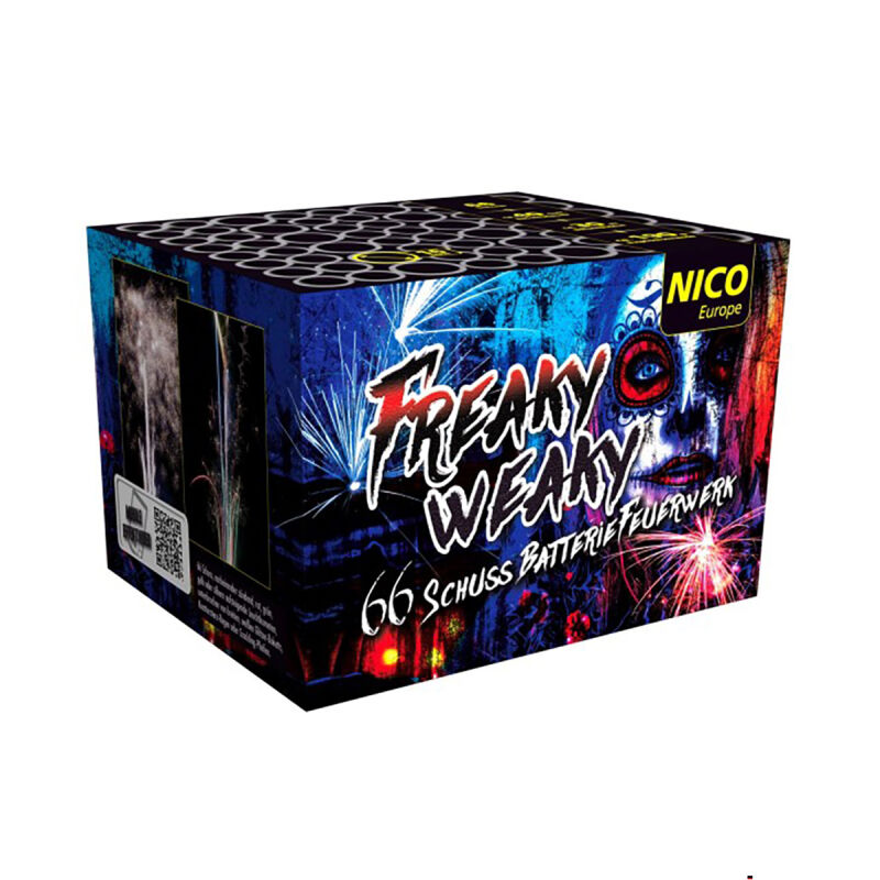 Jetzt Freaky Weaky 66 Schuss-Feuerwerk-Batterie ab 16.99€ bestellen