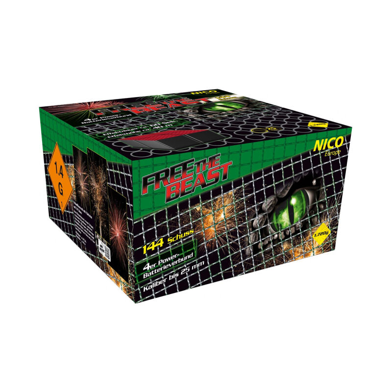 Jetzt Free the Beast, 144-Schuss-Feuerwerksverbund ab 186.99€ bestellen