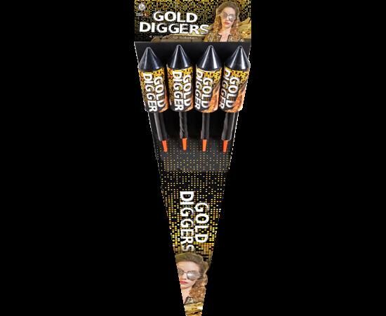 Jetzt Gold Diggers 4-teiliger Feuerwerk-Raketenbeutel ab 10.99€ bestellen