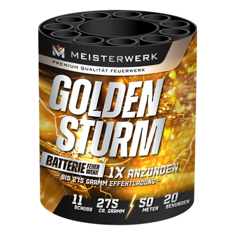 Jetzt Golden Sturm 11-Schuss-Feuerwerk-Batterie ab 11.99€ bestellen