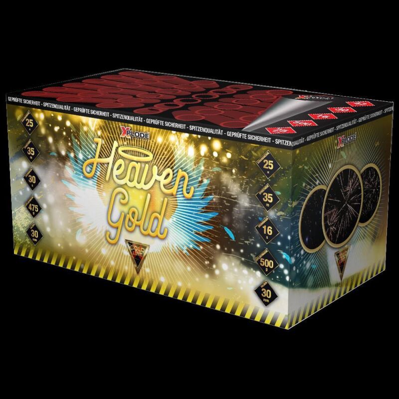 Jetzt Heaven Gold 42-Schuss-Feuerwerk-Batterie ab 36.99€ bestellen