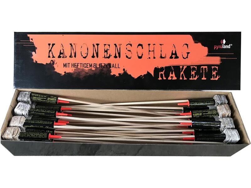 Jetzt Kanonenschlag-Raketen 24 Stück (Stahlkäfig) ab 89€ bestellen