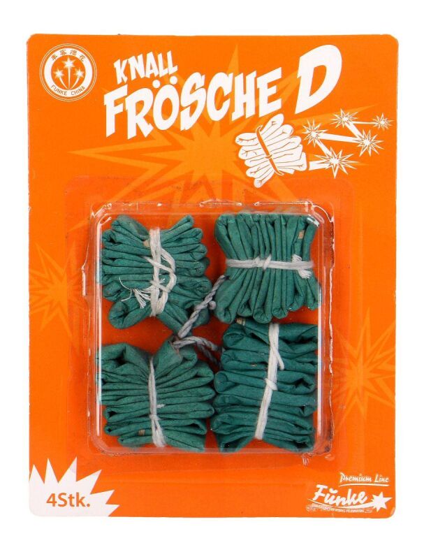 Jetzt Knallfrösche Kaliber D 4er Pack ab 2.99€ bestellen
