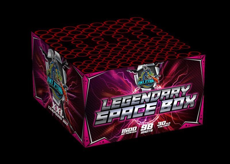 Jetzt Legendary Space Box 98-Schuss-Feuerwerkverbund ab 99.99€ bestellen
