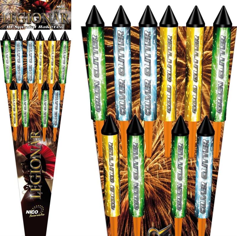 Jetzt Legionär 10-teiliges-Raketensortiment ab 11.04€ bestellen
