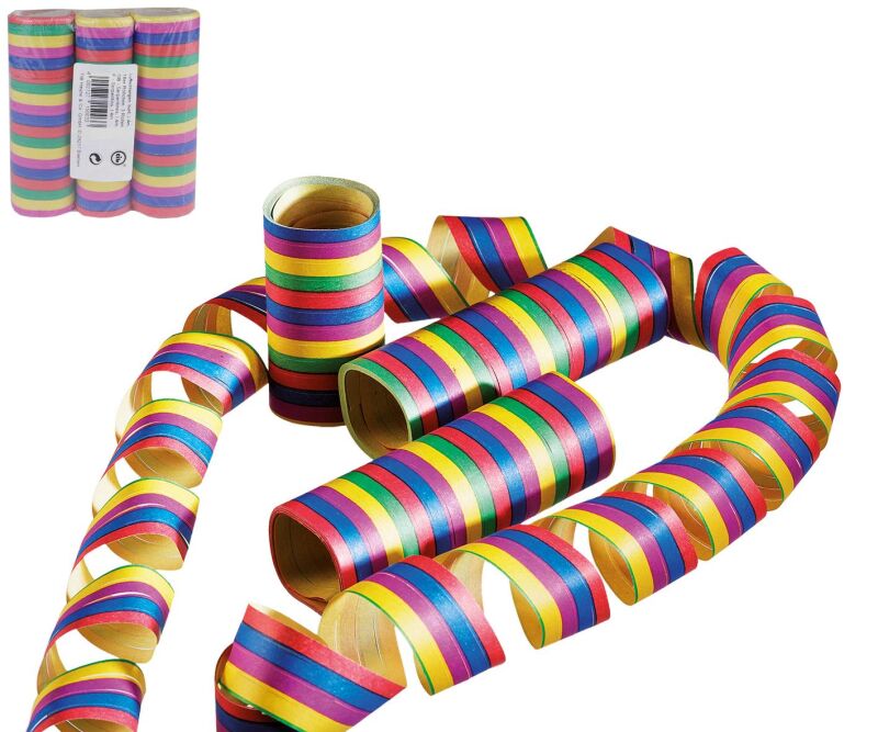 Jetzt Luftschlangen bunt 3er Pack ab 1.49€ bestellen