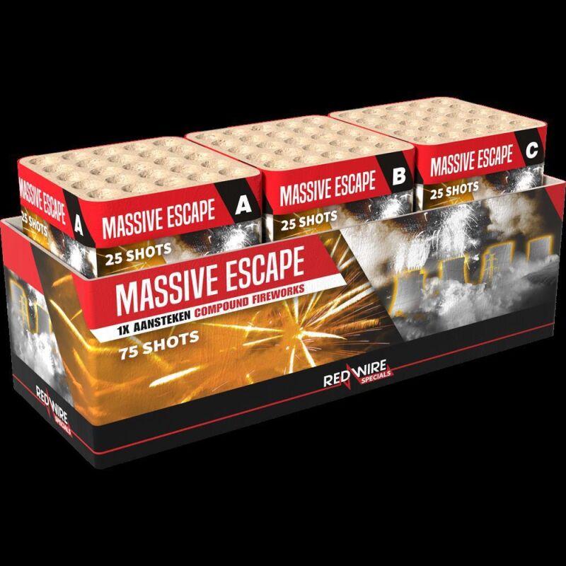Jetzt Massive Escape 75-Schuss-Feuerwerkverbund (Stahlkäfig) ab 99.99€ bestellen