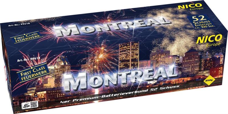 Jetzt Montreal 52-Schuss-Feuerwerkverbund ab 118.99€ bestellen