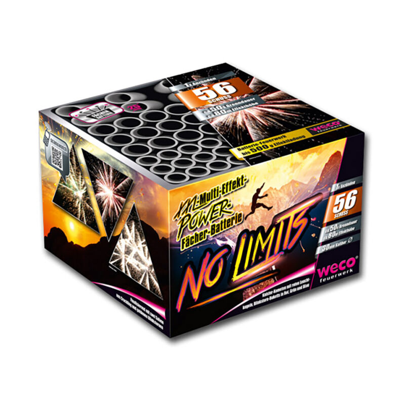 Jetzt No Limits 56-Schuss-Feuerwerk-Batterie ab 48.44€ bestellen