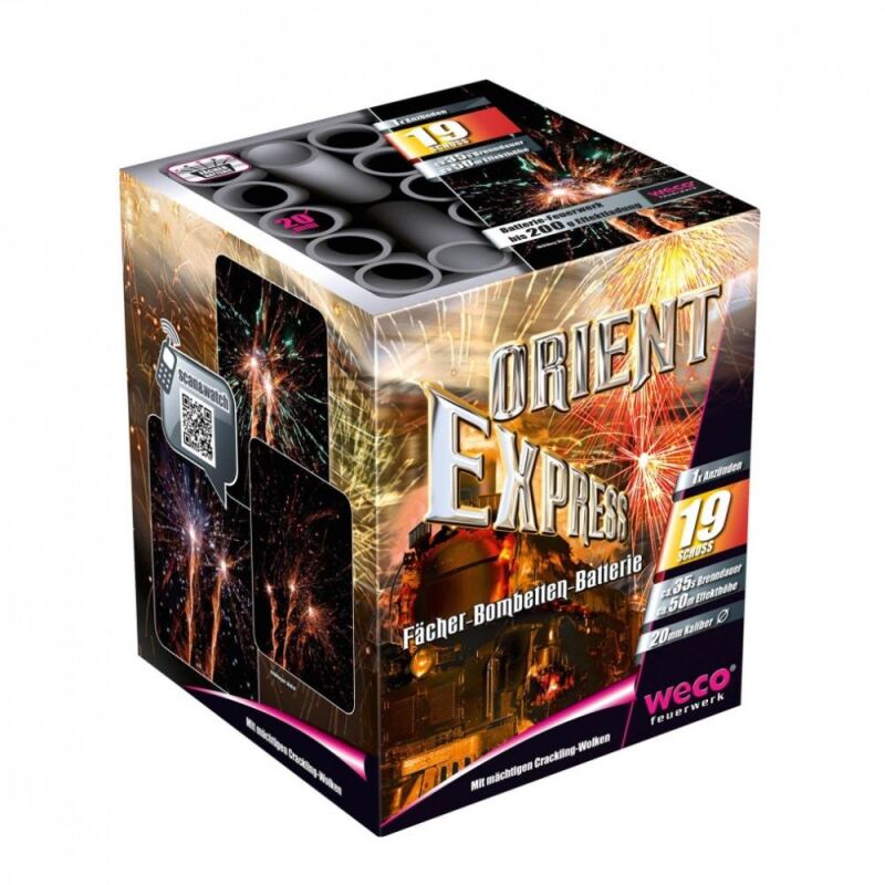 Jetzt Orient Express 19-Schuss-Feuerwerk-Batterie ab 15.99€ bestellen