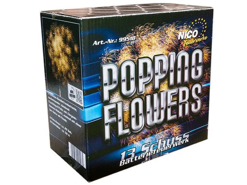 Jetzt Popping Flowers 13-Schuss-Feuerwerk-Bombettenbatterien ab 21.24€ bestellen