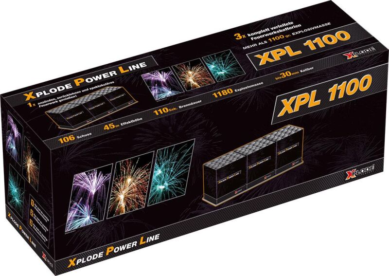 Jetzt Power Line 1100 106-Schuss-Feuerwerkverbund ab 99.99€ bestellen