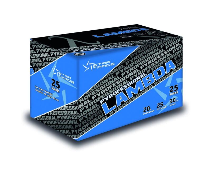 Jetzt Pyrofessional LAMBDA 25-Schuss-Feuerwerk-Batterie ab 39.99€ bestellen