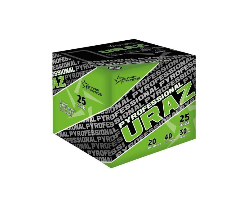 Jetzt Pyrofessional URAZ 25-Schuss-Feuerwerk-Batterie ab 33.99€ bestellen