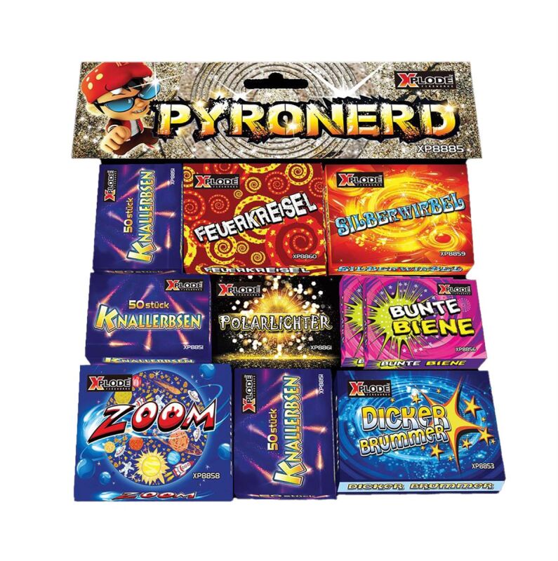 Jetzt Pyronerd 190-teiliges Jugendfeuerwerk-Sortiment ab 4.99€ bestellen