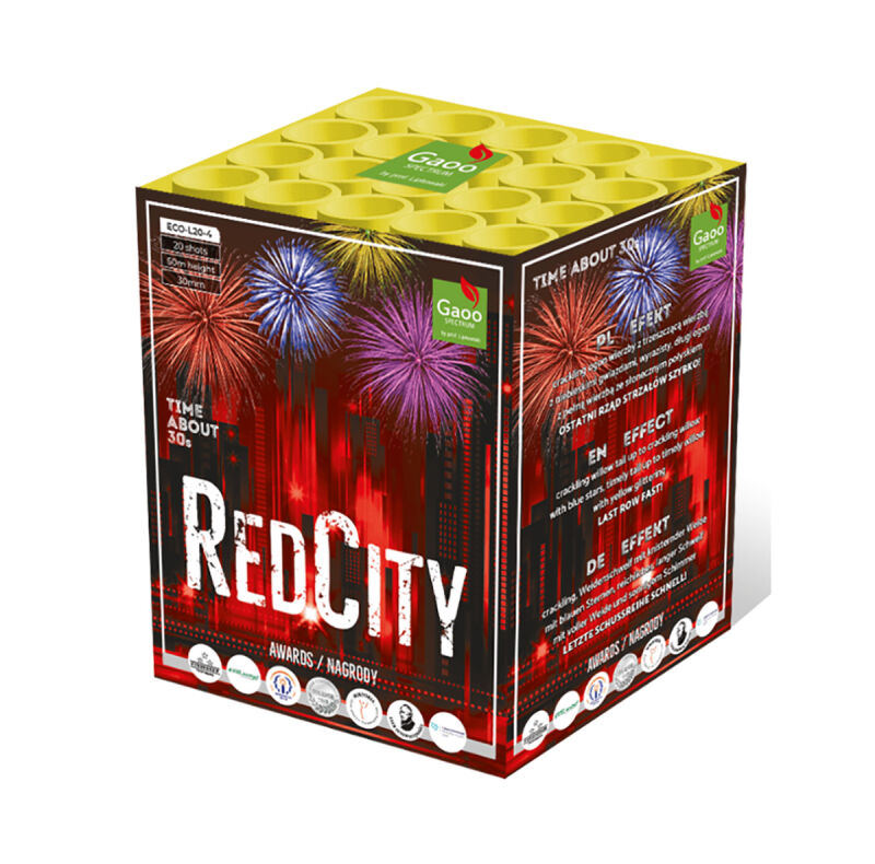 Jetzt Red City 20-Schuss-Feuerwerksbatterie ab 44.19€ bestellen