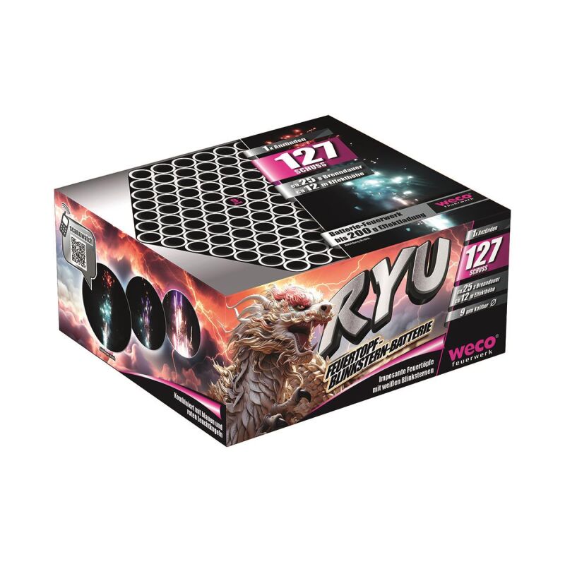Jetzt Ryu 127-Schuss-Feuerwerk-Batterie ab 12.74€ bestellen