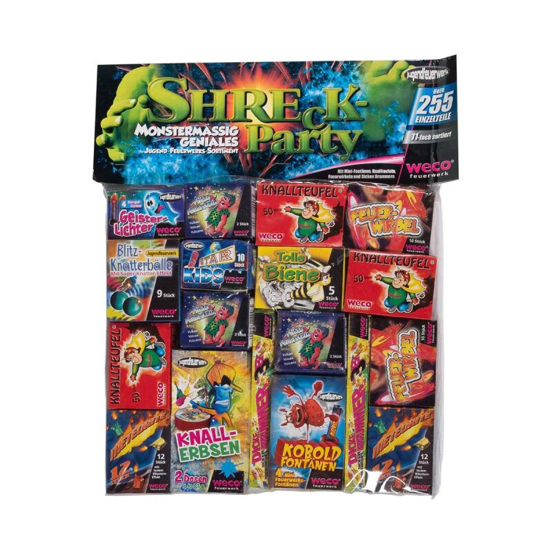 Jetzt Shreck Party 255-teiliges-Jugendsortiment ab 21.99€ bestellen