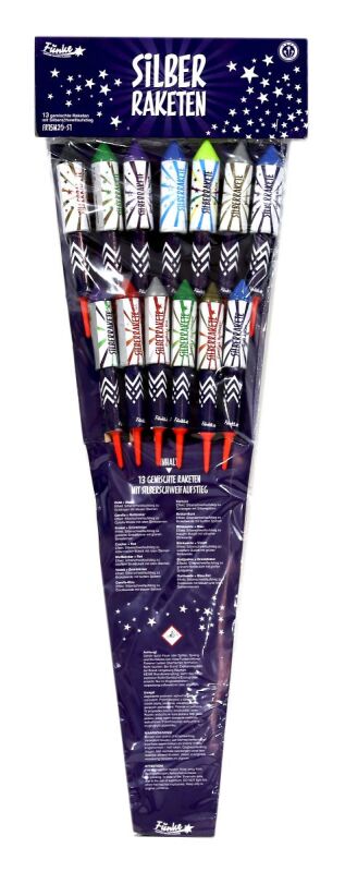 Jetzt Silber-Raketen 13-teiliges Feuerwerk-Raketensortiment ab 23.99€ bestellen