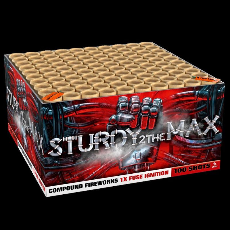 Jetzt Sturdy 2 the Max100-Schuss-Feuerwerkverbund ab 84.99€ bestellen