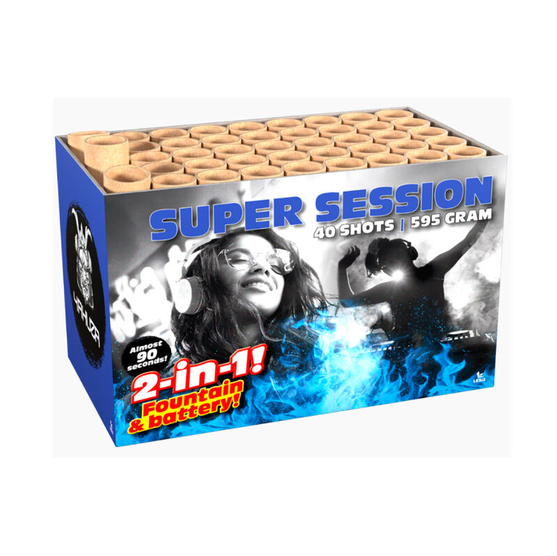 Jetzt Super Session 40-Schuss Feuerwerk-Batterie ab 34.99€ bestellen