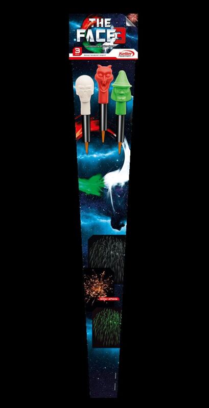 Jetzt The Face 3 3-teiliges-Feuerwerk-Raketensortiment ab 6.99€ bestellen