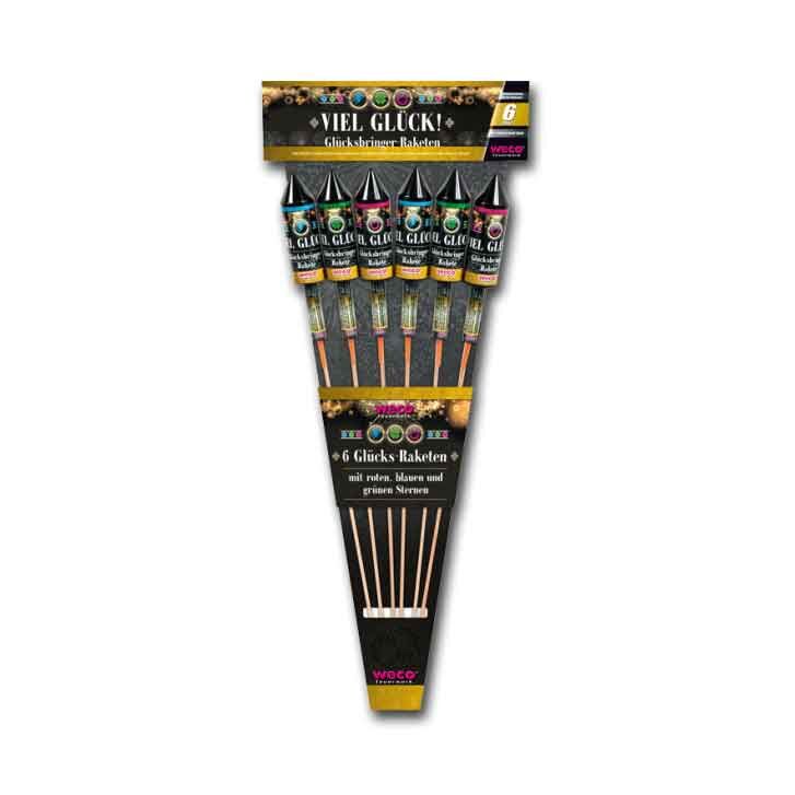 Jetzt Viel Glück! 6-teiliges Raketen-Sortiment ab 14.44€ bestellen