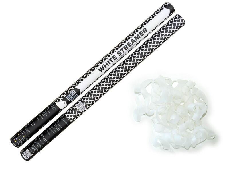 Jetzt White Streamer 80cm Papierstreamer weiß ab 4.99€ bestellen