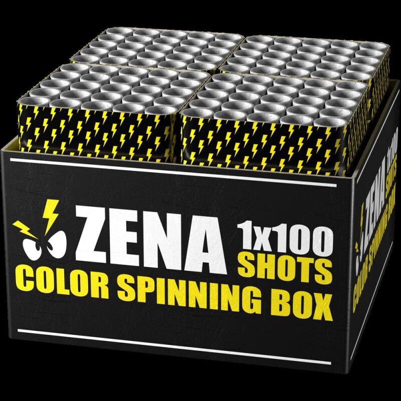 Jetzt Zena Color Spinning Box 100-Schuss-Feuerwerkverbund (Stahlkäfig) ab 163.19€ bestellen