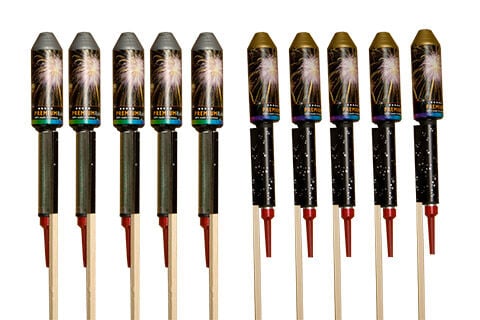 Jetzt Zink Sternraketen Premiumsortiment 10-teiliges-Raketen-Sortiment ab 59.99€ bestellen