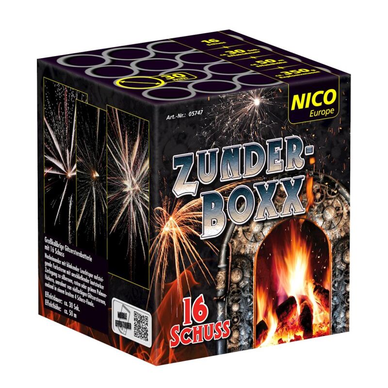 Jetzt Zunderboxx 16-Schuss-Feuerwerk-Batterie ab 22.94€ bestellen