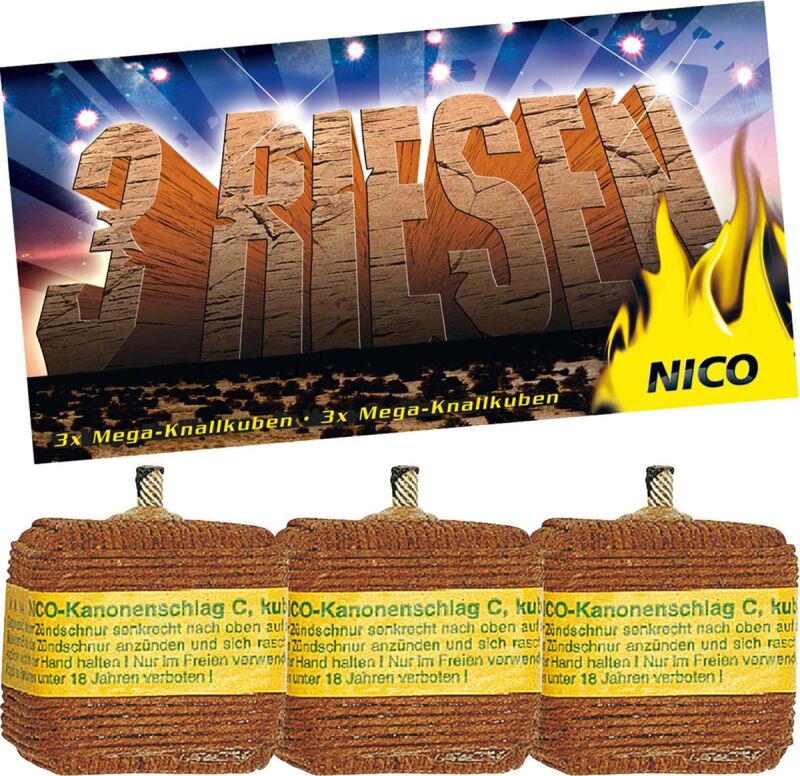 Jetzt 3 Riesen Kanonenschläge C 3 Stück ab 3.5€ bestellen