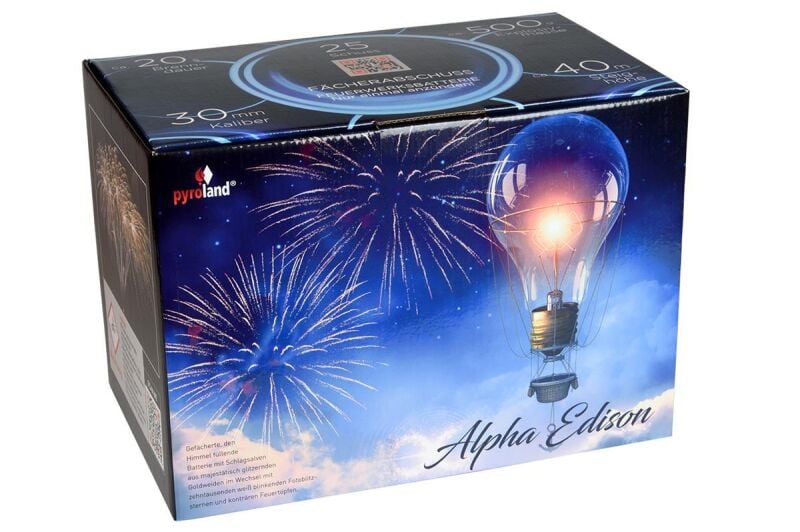 Jetzt Alpha Edison 25-Schuss-Feuerwerk-Batterie ab 49.99€ bestellen