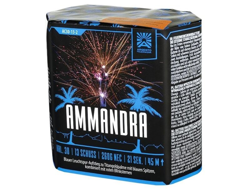 Jetzt Ammandra 13-Schuss-Feuerwerk-Batterie ab 22.94€ bestellen