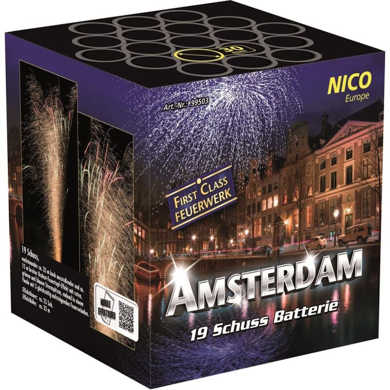 Jetzt Amsterdam 19-Schuss-Feuerwerk-Batterie ab 22.99€ bestellen