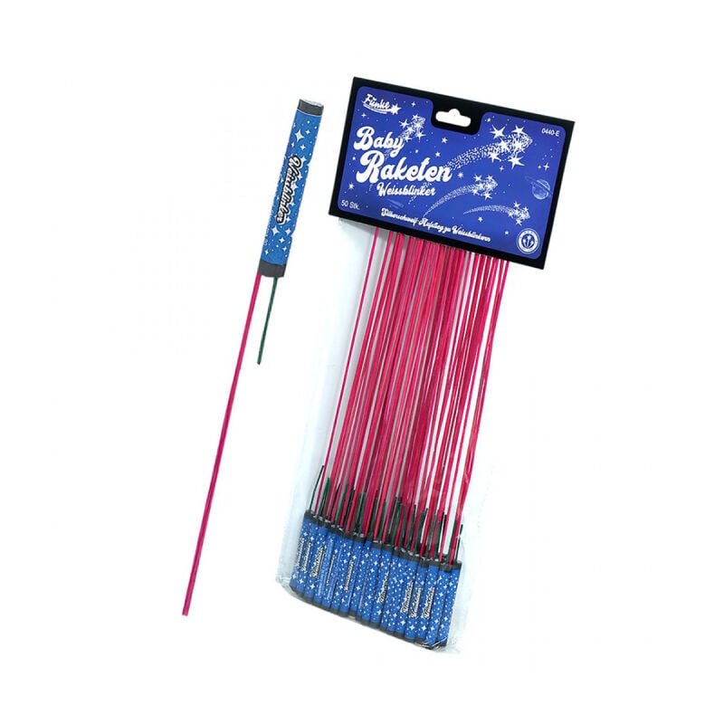 Jetzt Baby Raketen Weißblinker 50er Set ab 8.49€ bestellen