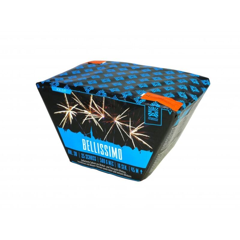 Jetzt Bellissimo 25-Schuss-Feuerwerk-Batterie ab 64.99€ bestellen