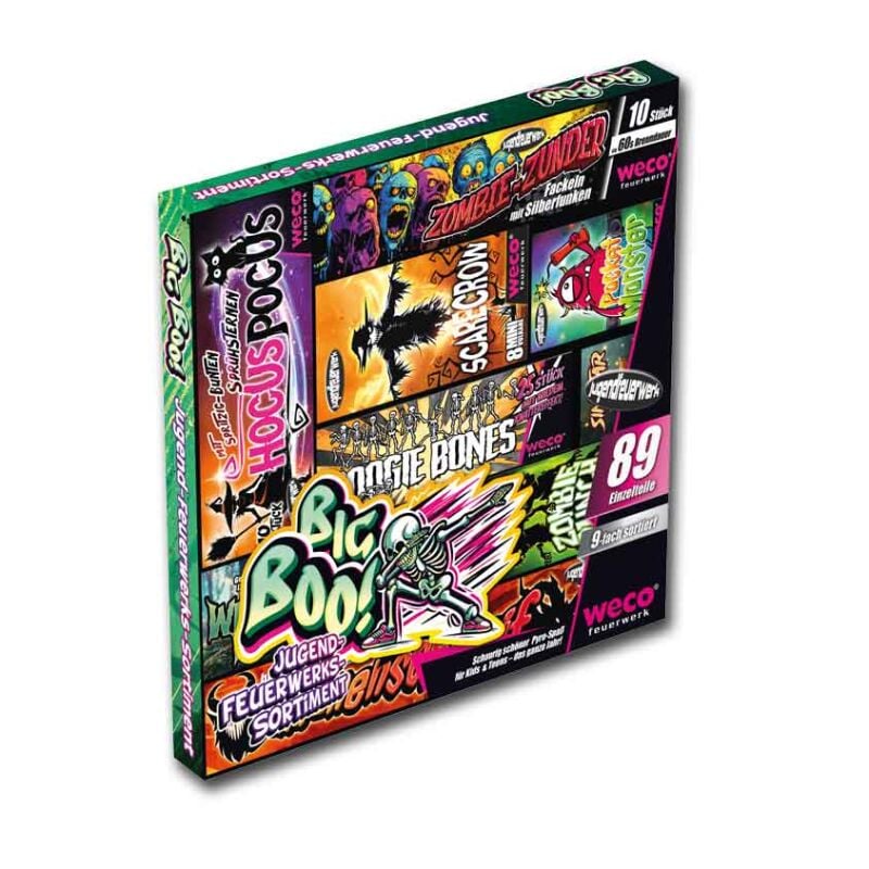 Jetzt Big Boo! 89-teiliges Jugendfeuerwerk-Sortiment ab 24.99€ bestellen