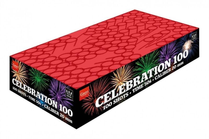 Jetzt Celebration 100-5 100-Schuss-Feuerwerk-Batterie ab 74.99€ bestellen