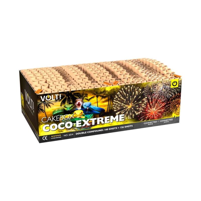 Jetzt Coco Extreme 266-Schuss-Feuerwerk-Verbund (Double Compound) ab 297.49€ bestellen