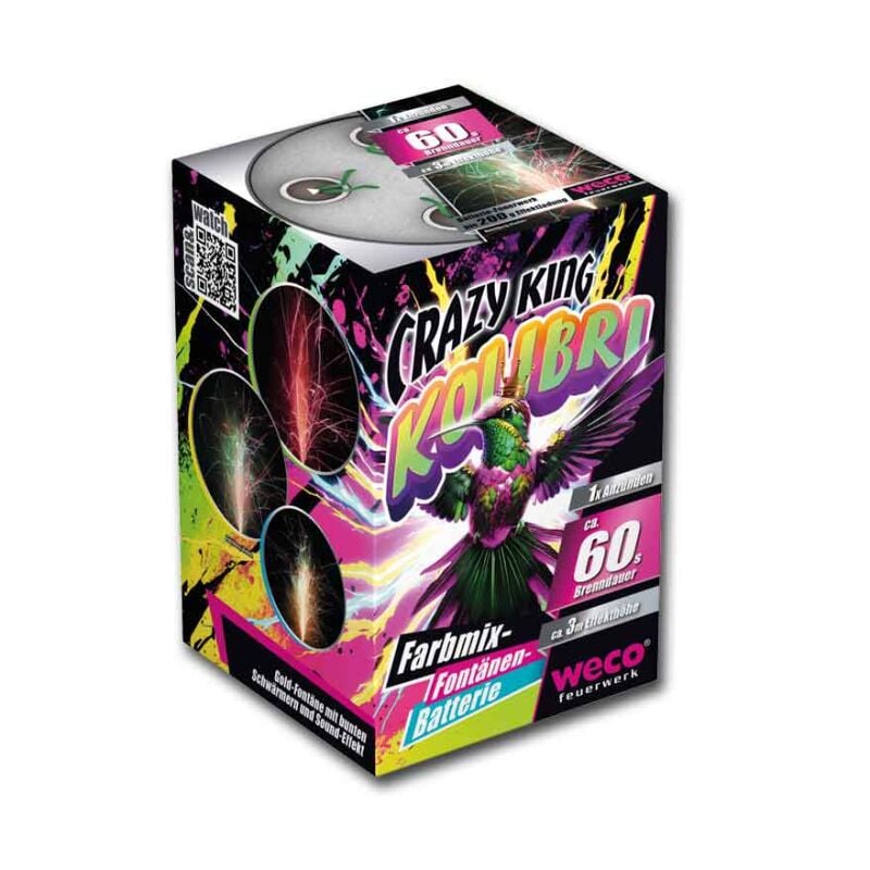 Jetzt Crazy King Kolibri Fontänen-Batterie ab 8.49€ bestellen