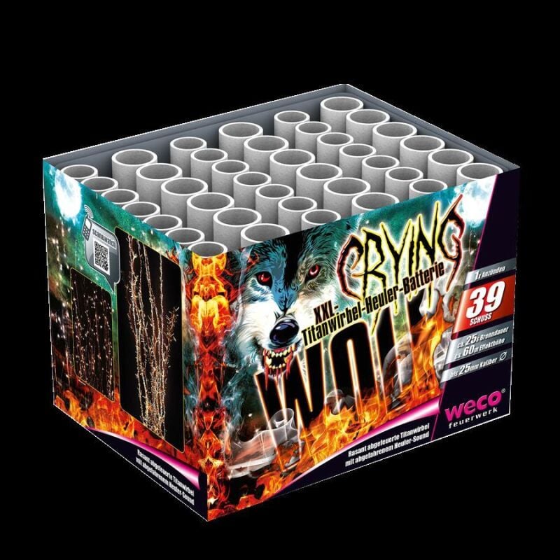 Jetzt Crying Wolf 39-Schuss-Feuerwerk-Batterie ab 30.99€ bestellen